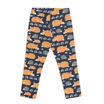 Baby Leggings - Foxes & Hedgehogs Night Sky
