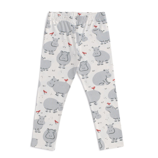 Leggings - Hippos Grey