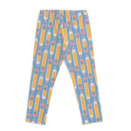 Baby Leggings - Pencils Blue
