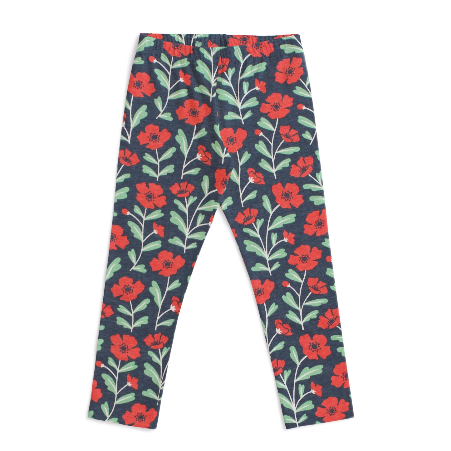 Leggings - Poppies Navy