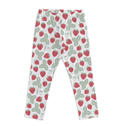 Baby Leggings - Strawberries Red & Green