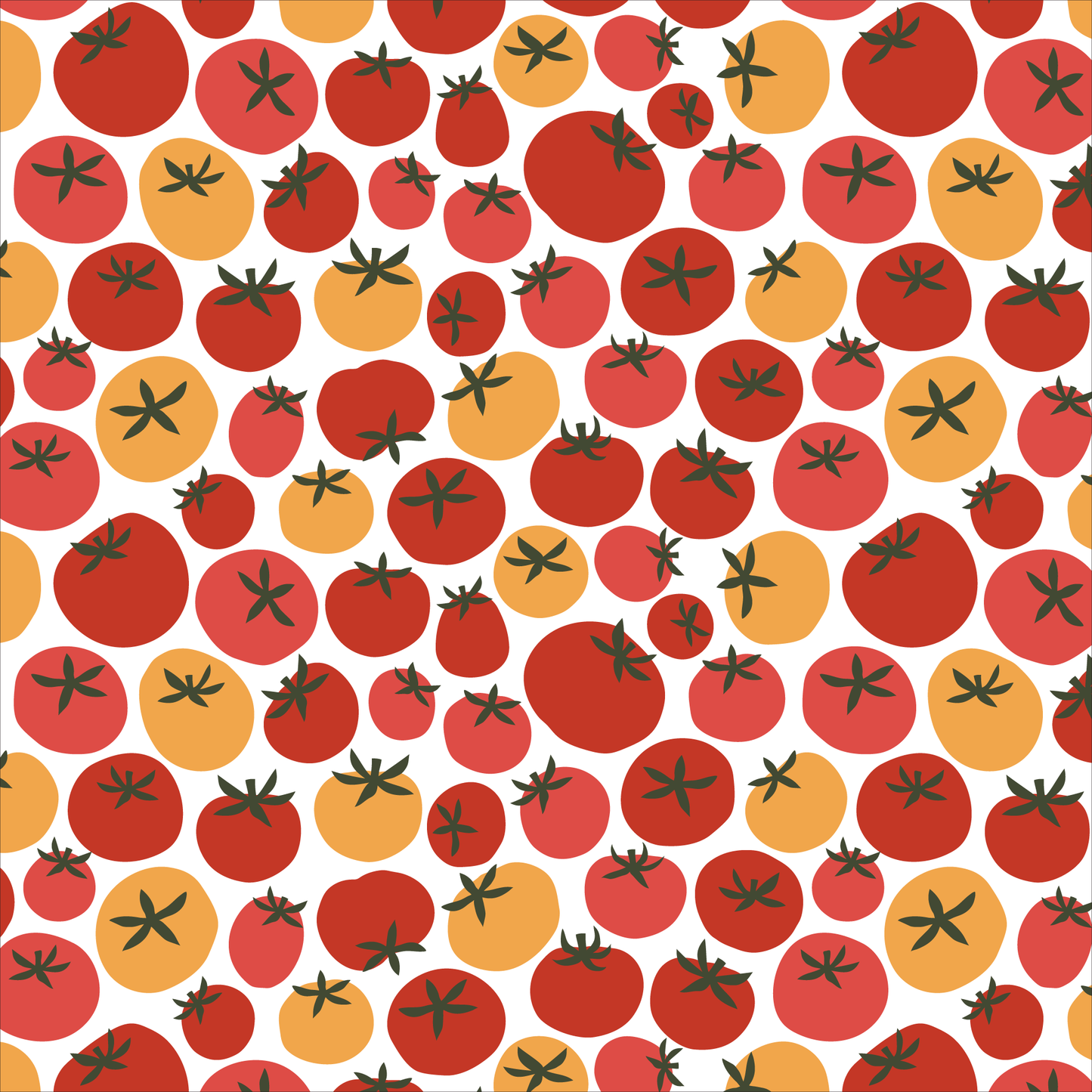 Iris Baby Tunic - Tomatoes Red & Yellow