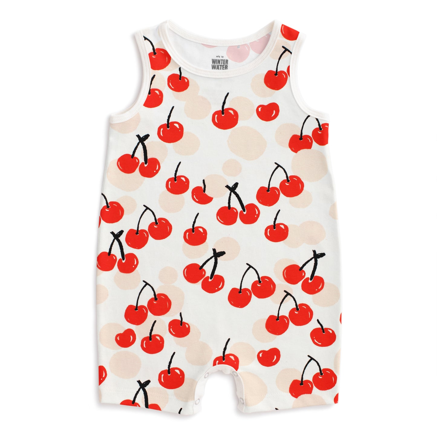 Tank Top Romper - Cherries Red