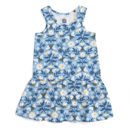 Valencia Dress - Bees Blue