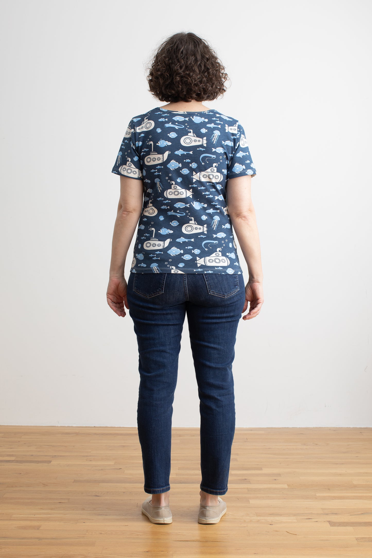 Austin Top - Submarines Navy & Blue