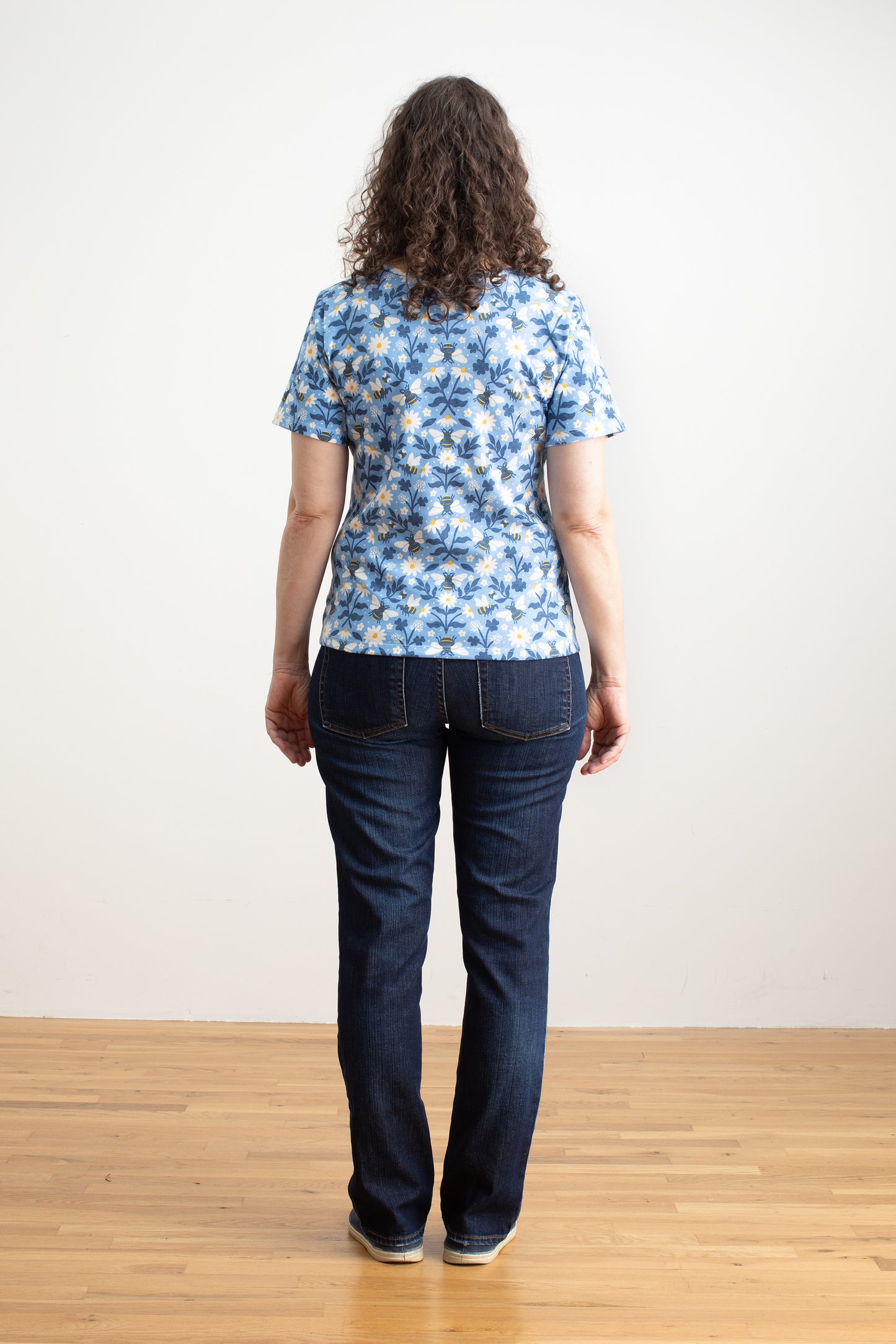 Austin Top - Bees Blue