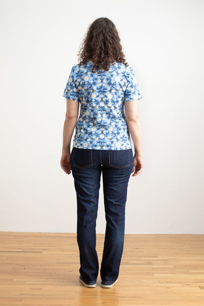 Austin Top - Bees Blue