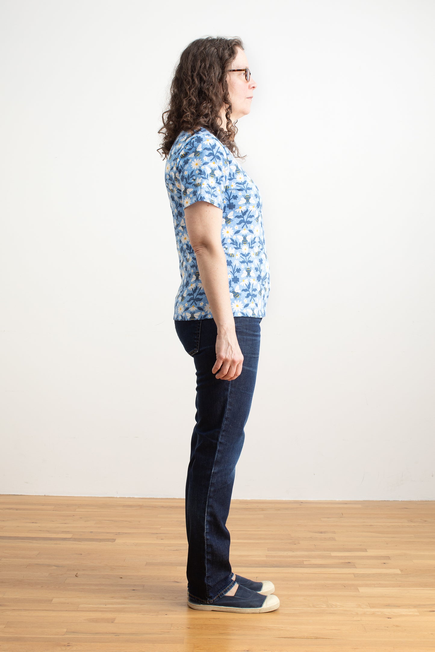 Austin Top - Bees Blue