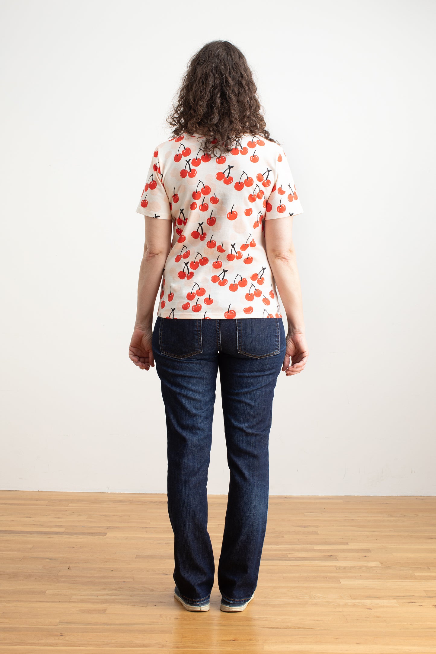 Austin Top - Cherries Red