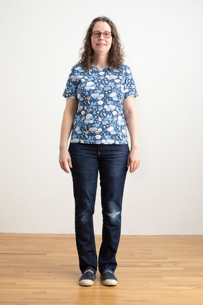 Austin Top - Ocean Life Navy