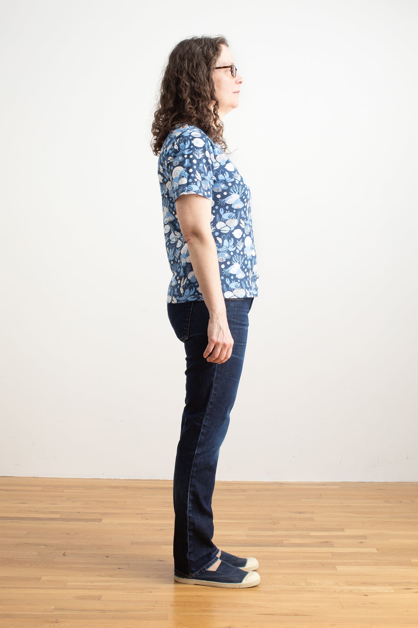 Austin Top - Ocean Life Navy