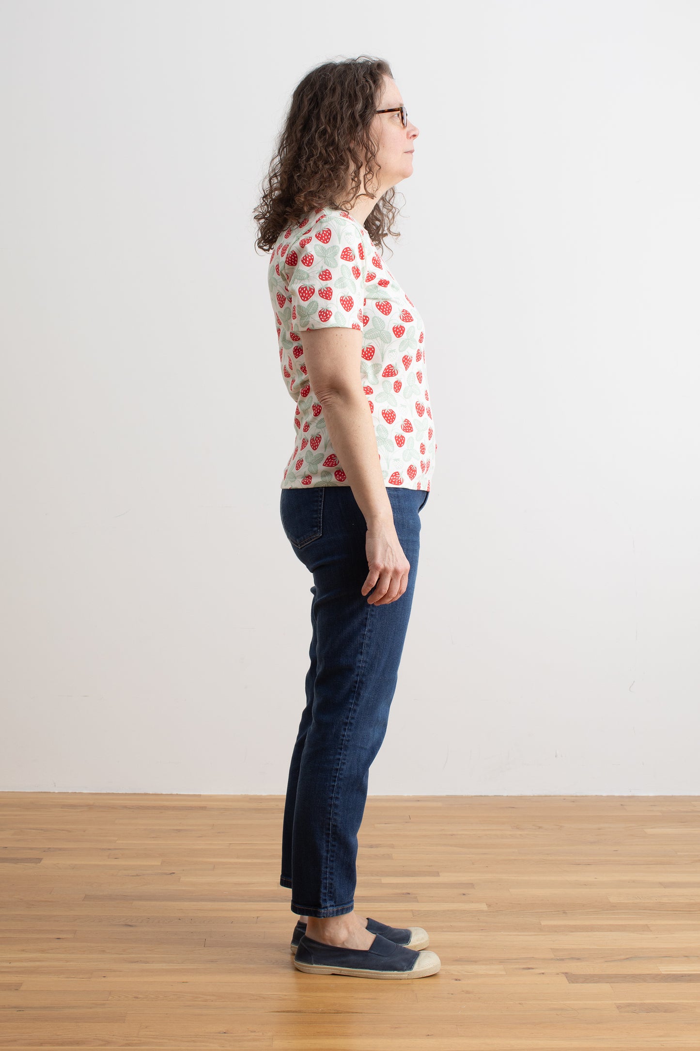 Austin Top - Strawberries Red & Green