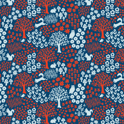 Long-Sleeve Tee - Woodland Blue & Red