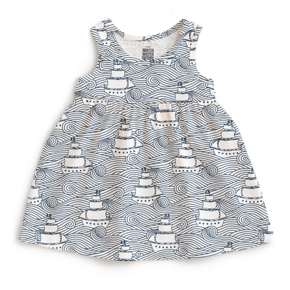 Alna Baby Dress - High Seas Navy