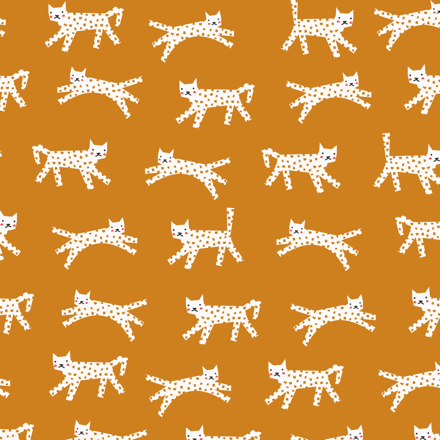 Long-Sleeve Lap Tee - Cats Gold