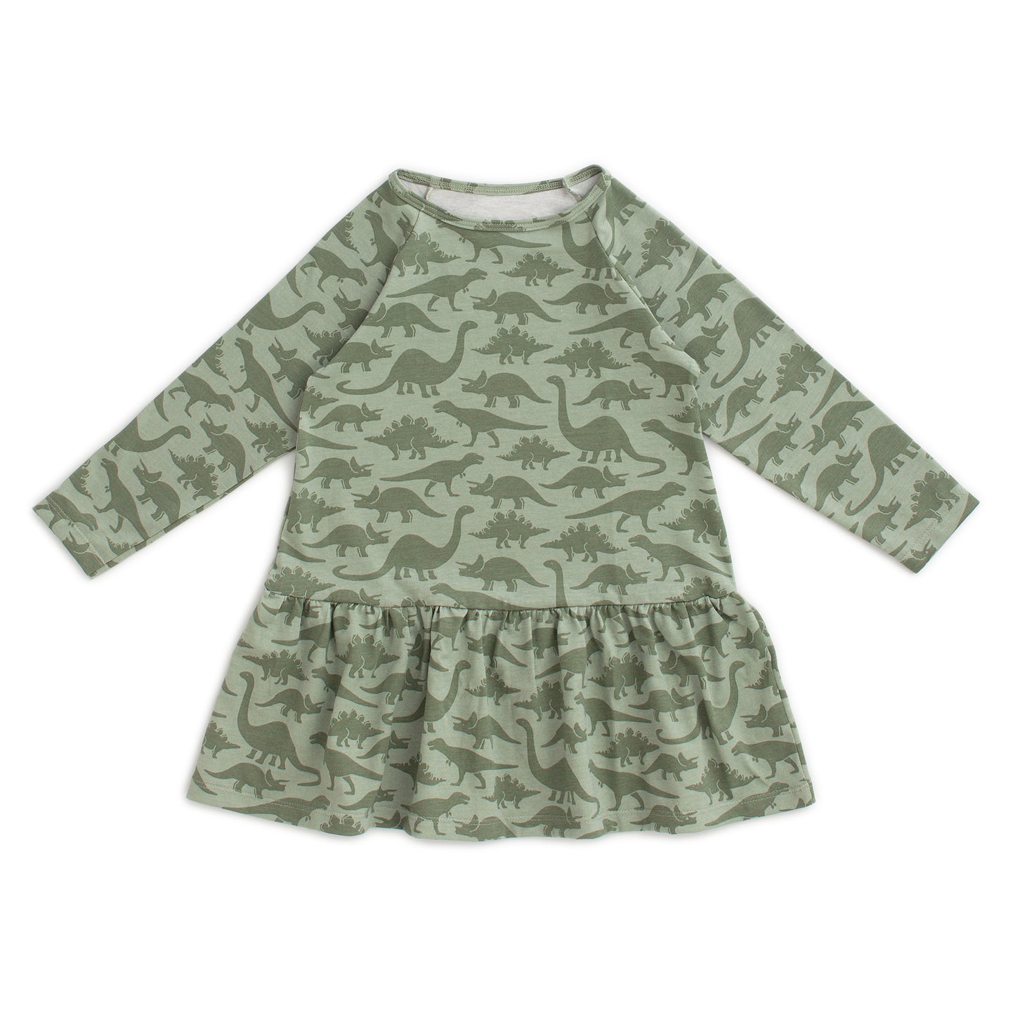Chicago Dress - Dinosaurs Sage