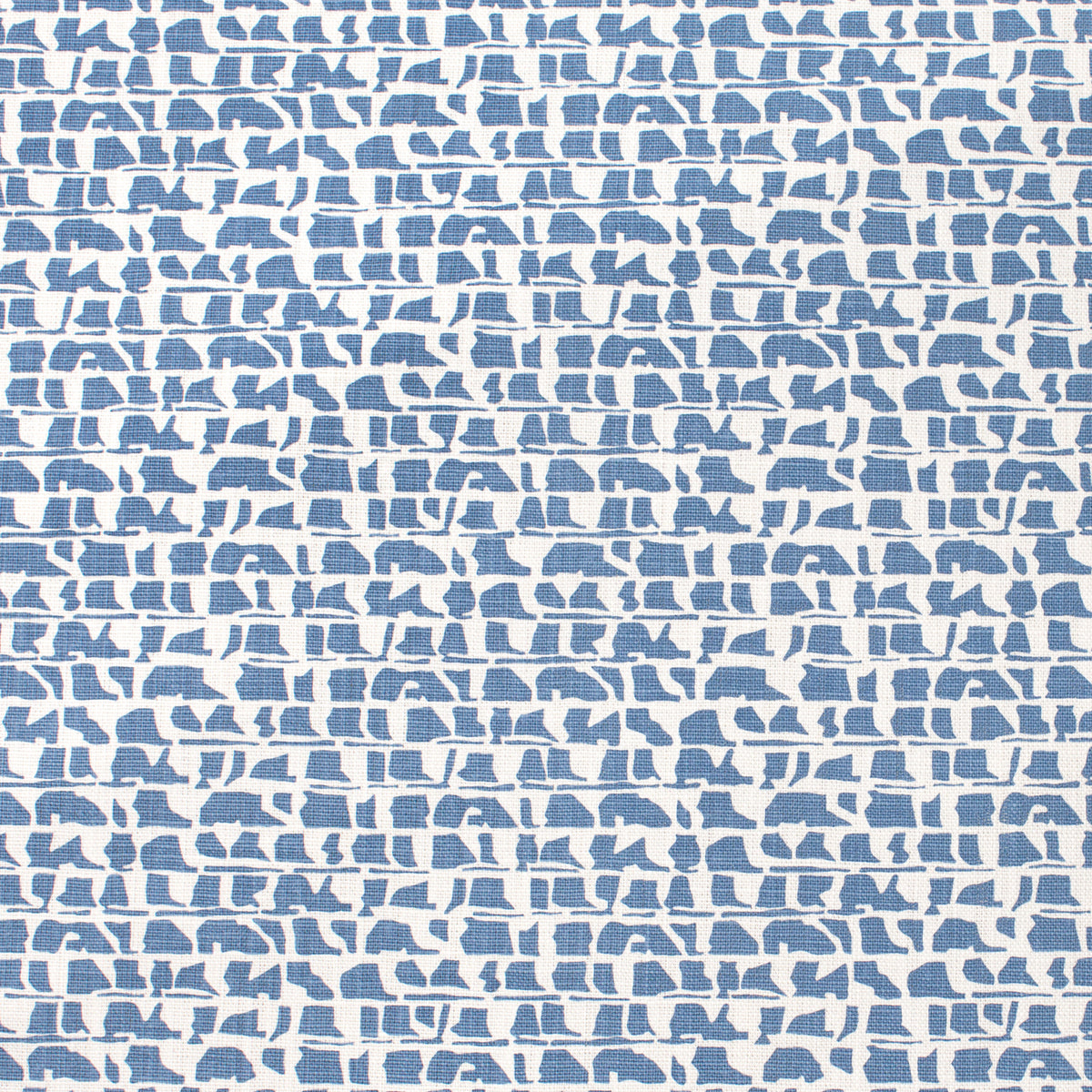 Belgian Linen Pillow Case - Corrugated Blue