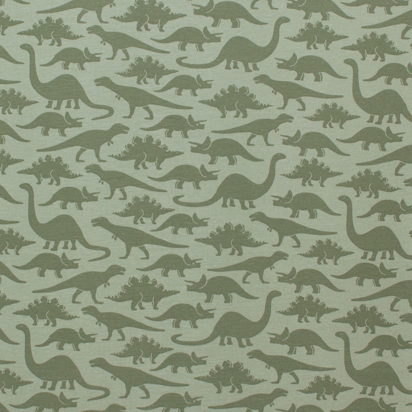 Long-Sleeve Lap Tee - Dinosaurs Sage