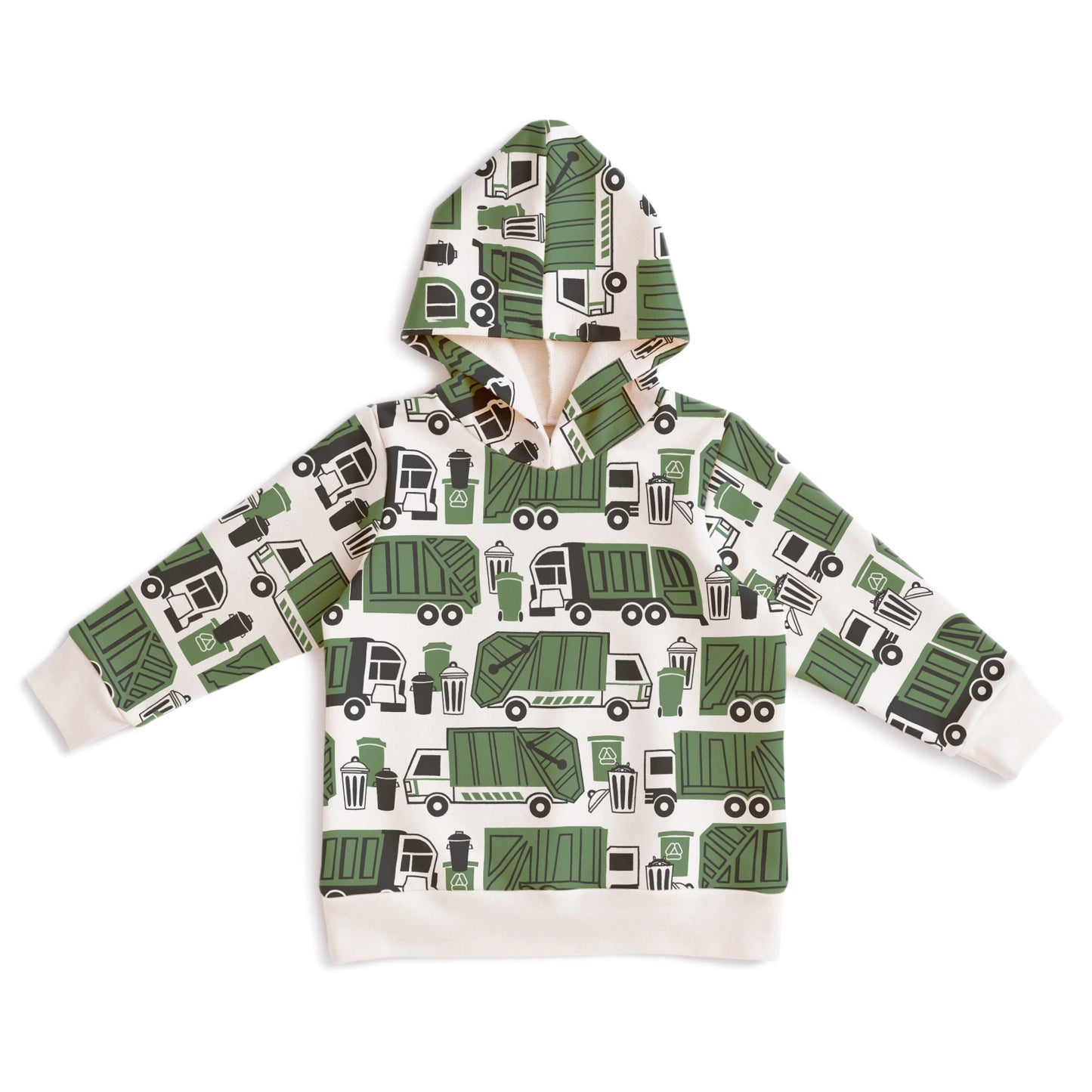 Hoodie - Garbage & Recycling Green
