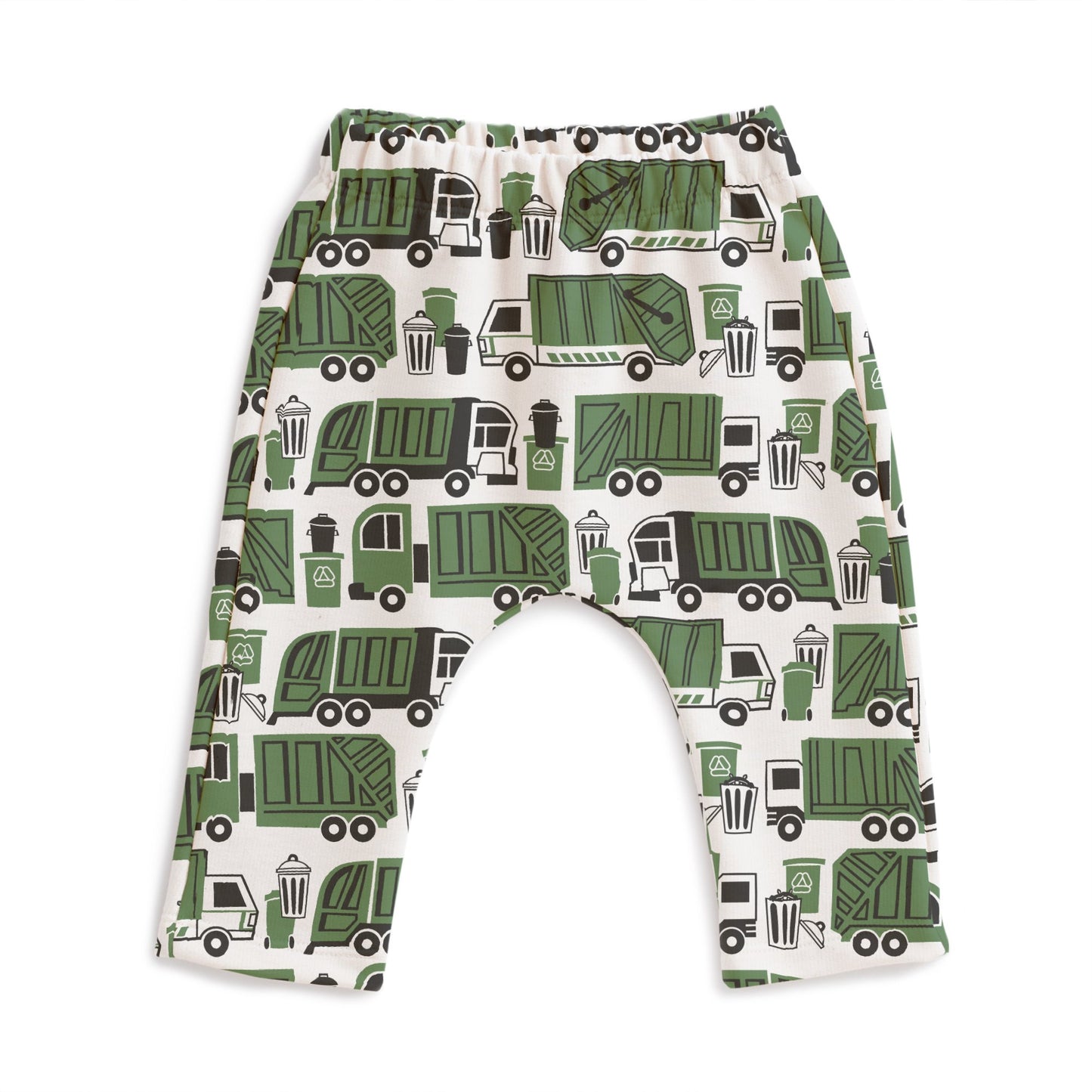 Harem Pants - Garbage & Recycling Green