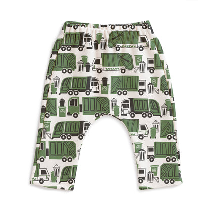 Harem Pants - Garbage & Recycling Green