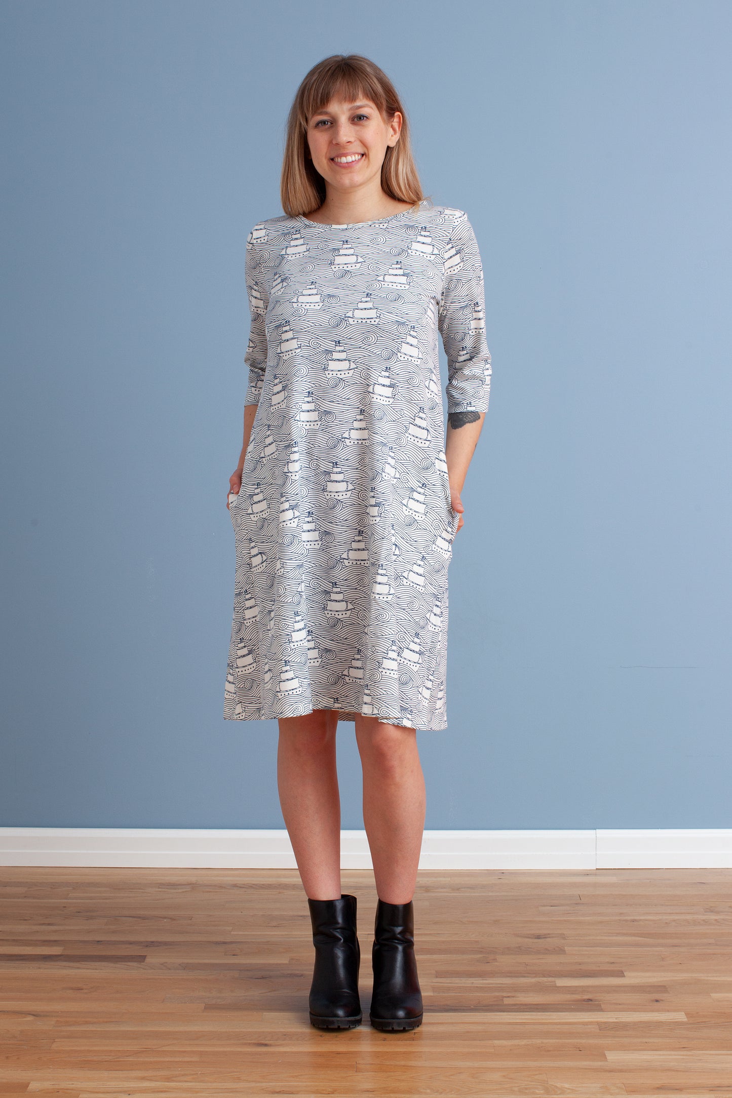 Helsinki Dress - High Seas Navy