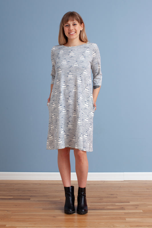 Helsinki Dress - High Seas Navy