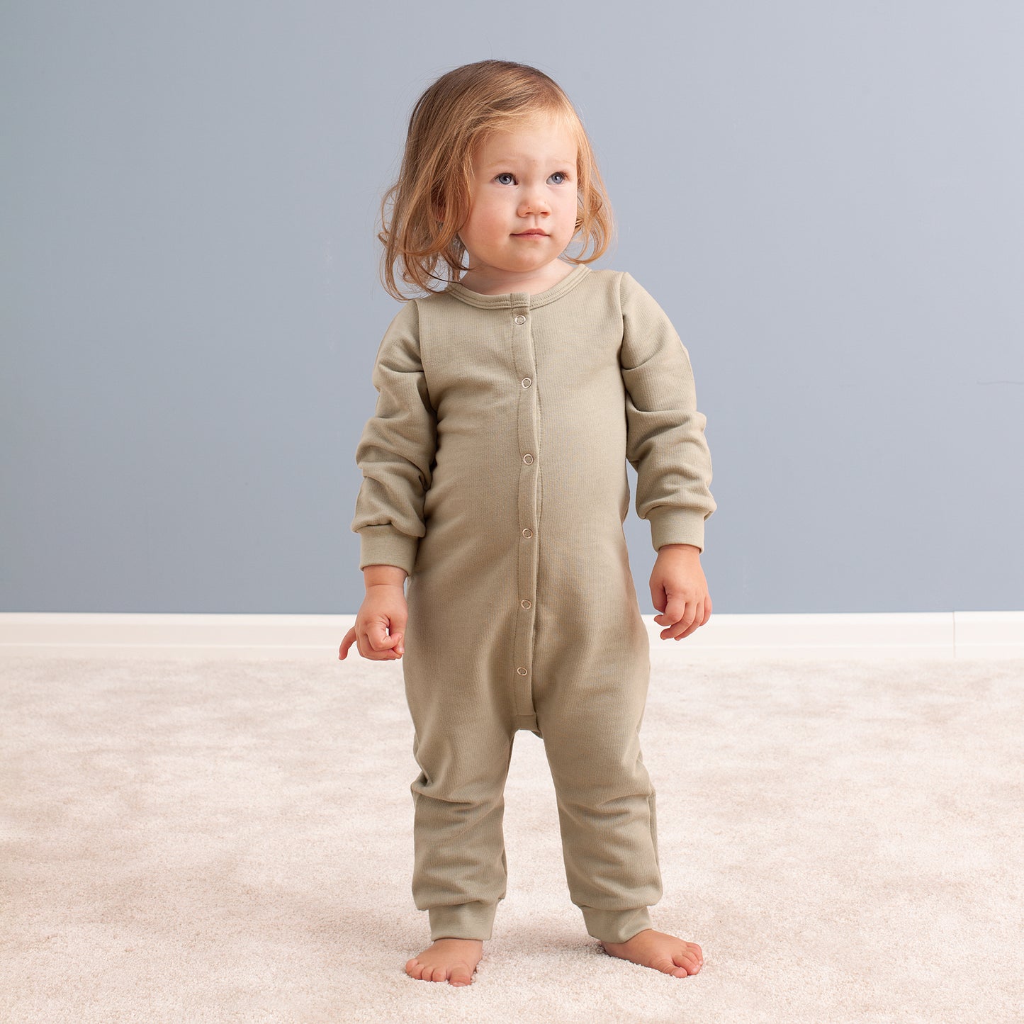 French Terry Jumpsuit - Firetrucks Red