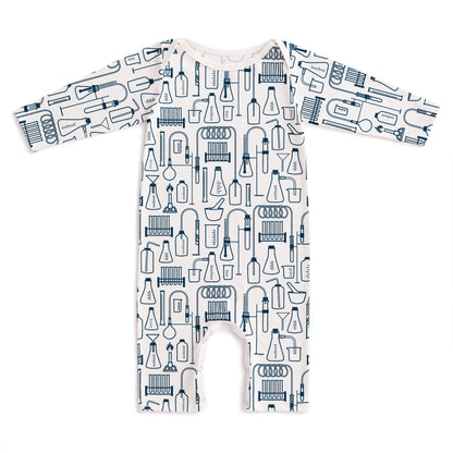 Long Sleeve Romper - Chemistry Navy