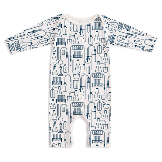 Long Sleeve Romper - Chemistry Navy