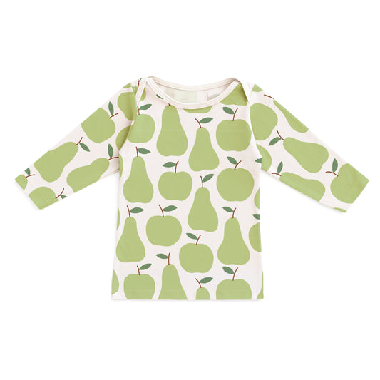 Long-Sleeve Lap Tee - Apples & Pears Green