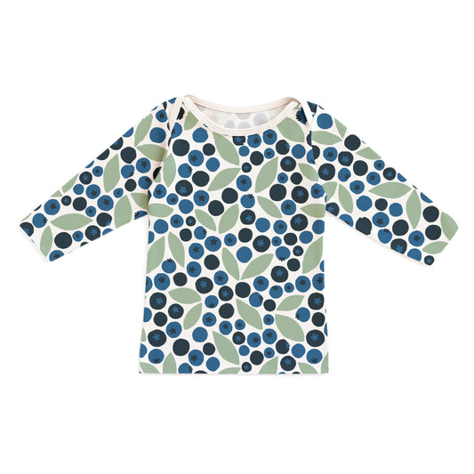 Long-Sleeve Lap Tee - Berries Blue & Green