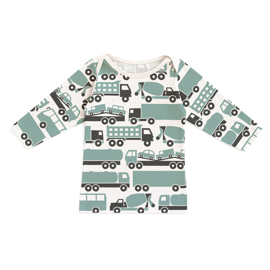 Long-Sleeve Lap Tee - Big Rigs Surf Blue