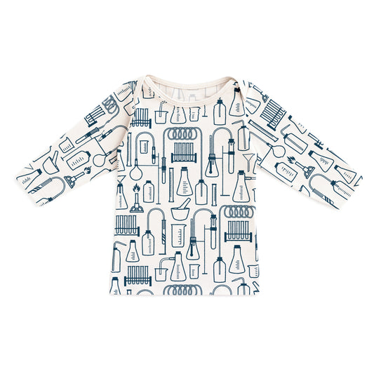 Long-Sleeve Lap Tee - Chemistry Navy