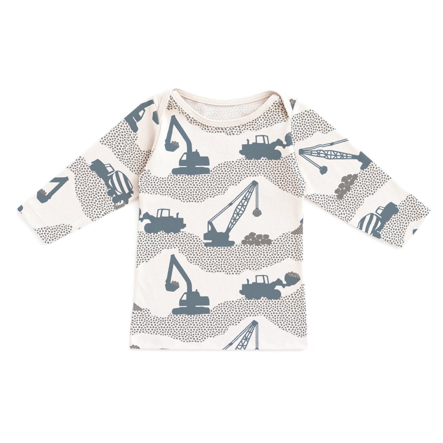 Long-Sleeve Lap Tee - Construction Slate Blue & Grey