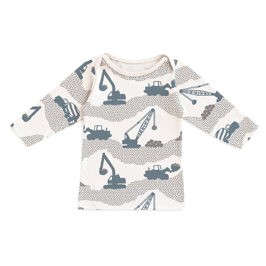 Long-Sleeve Lap Tee - Construction Slate Blue & Grey