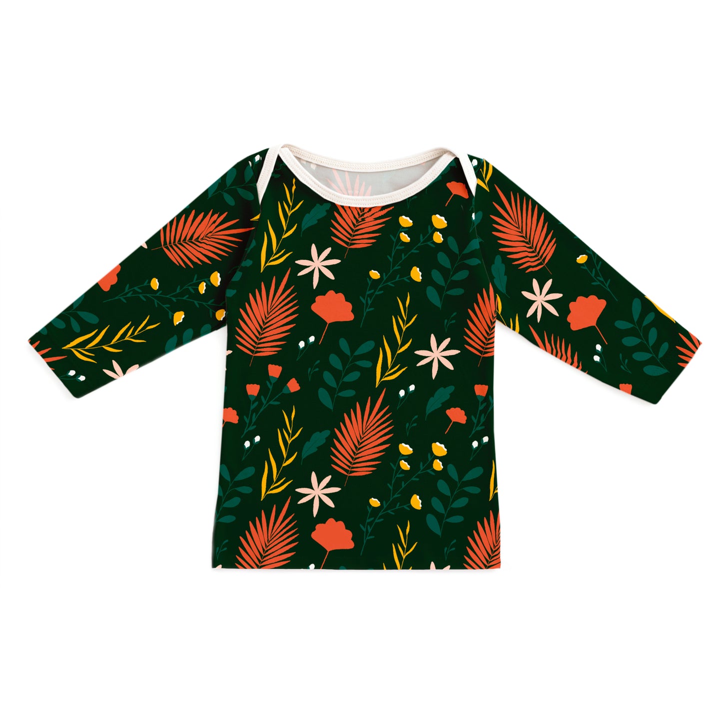 Long-Sleeve Lap Tee - Secret Garden Dark Green