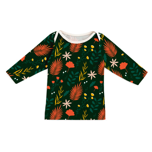 Long-Sleeve Lap Tee - Secret Garden Dark Green