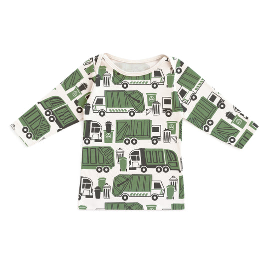 Long-Sleeve Lap Tee - Garbage & Recycling Green