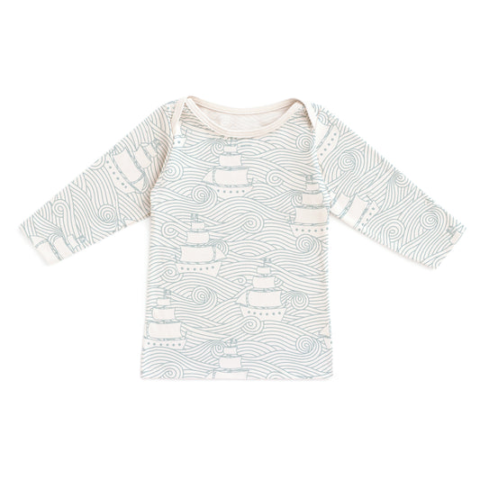 Long-Sleeve Lap Tee - High Seas Pale Blue