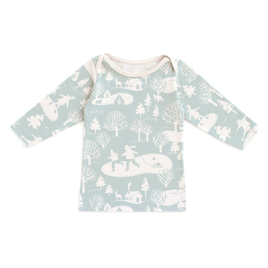 Long-Sleeve Lap Tee - On The Ice Pale Blue
