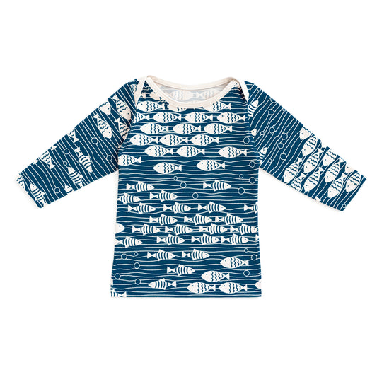 Long-Sleeve Lap Tee - Under the Sea Navy