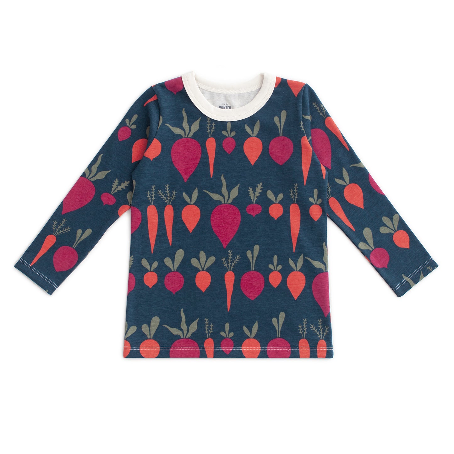 Long-Sleeve Tee - Root Vegetables Night Sky