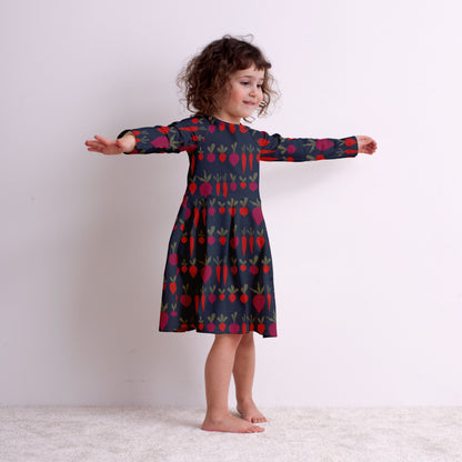 Madison Dress - Bears Black