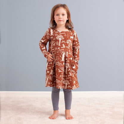 Madison Dress - Bears Black