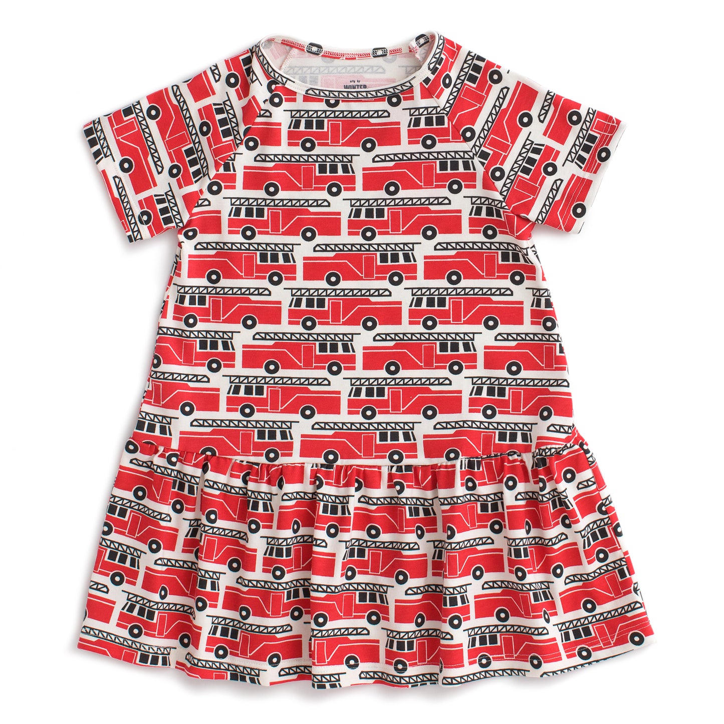 Milwaukee Dress - Firetrucks Red