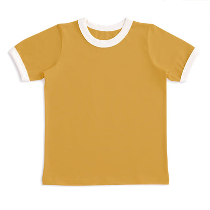 Ringer Tee - Solid Ochre