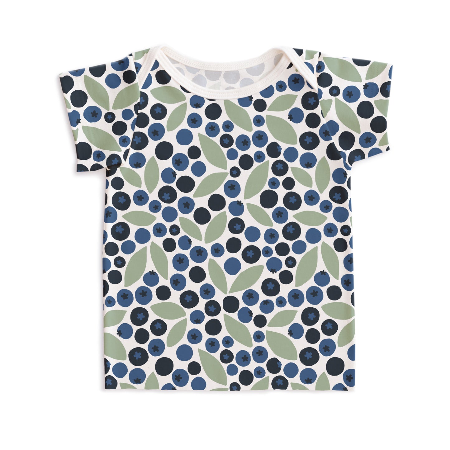 Short-Sleeve Lap Tee - Berries Blue & Green