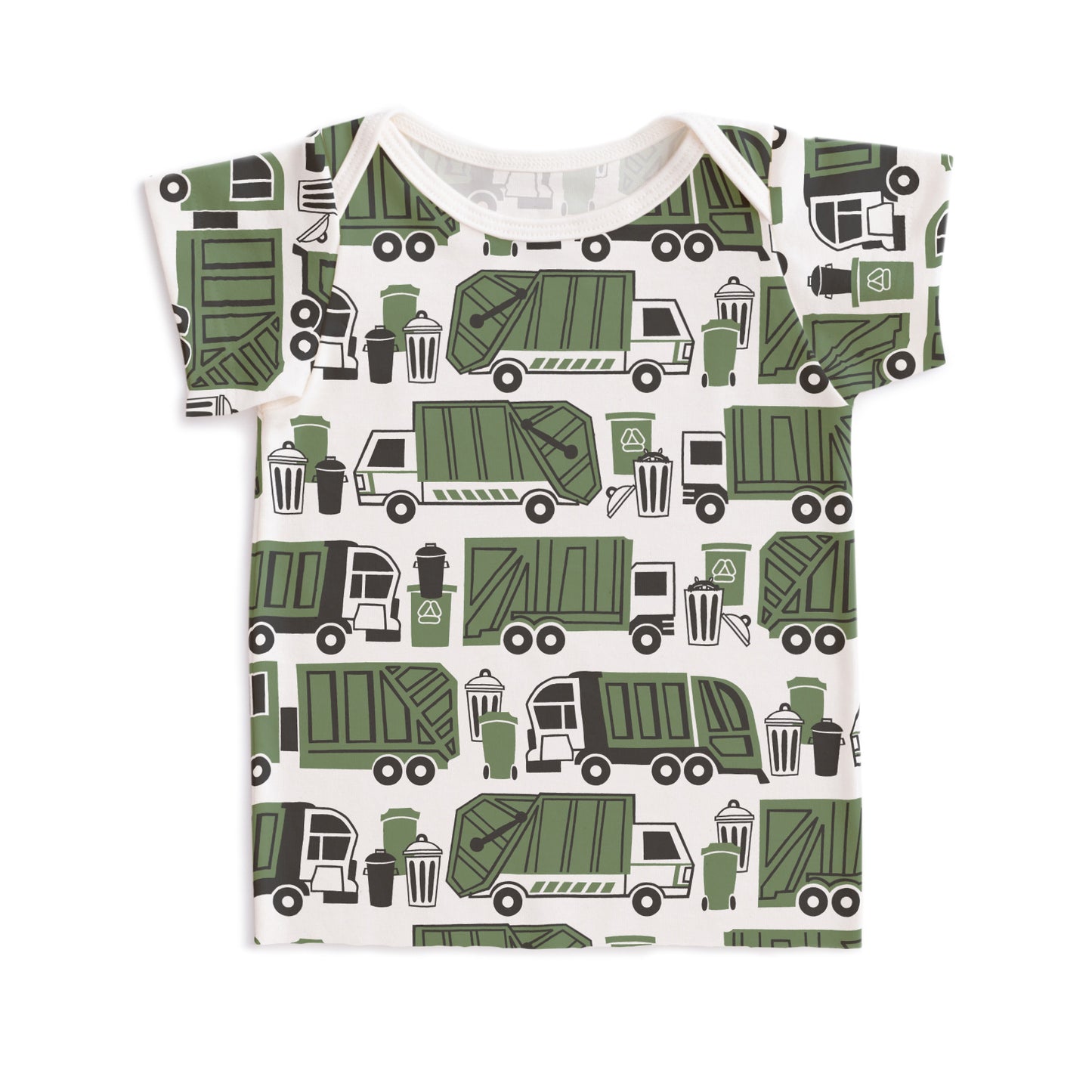 Short-Sleeve Lap Tee - Garbage & Recycling Green