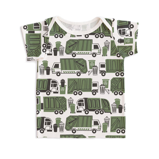 Short-Sleeve Lap Tee - Garbage & Recycling Green